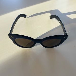 SEE Eyewear blue plastic cat-eye sunglasses. Like new. Made in France